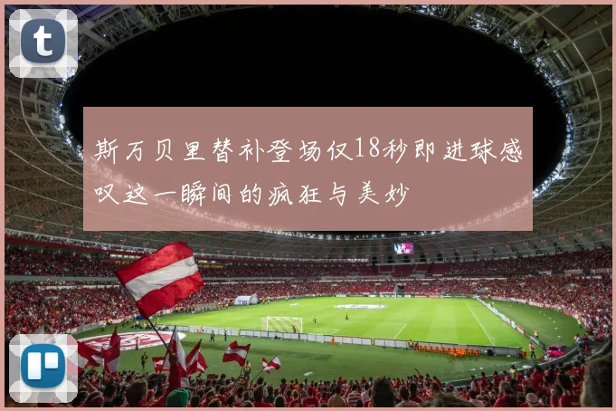 斯万贝里替补登场仅18秒即进球感叹这一瞬间的疯狂与美妙
